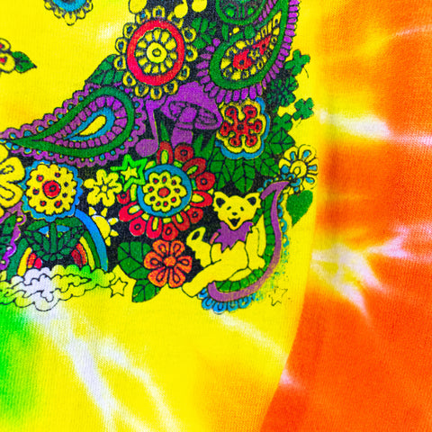 1995 Grateful Dead Peace Tie Dye Bear T-Shirt