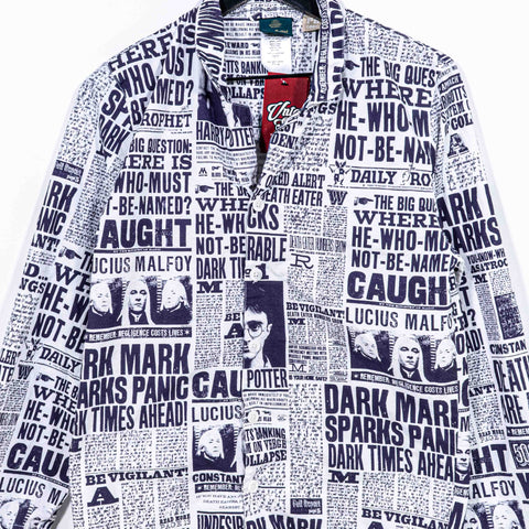 Pottery Barn Harry Potter Daily Prophet Pajama Shirt Pants