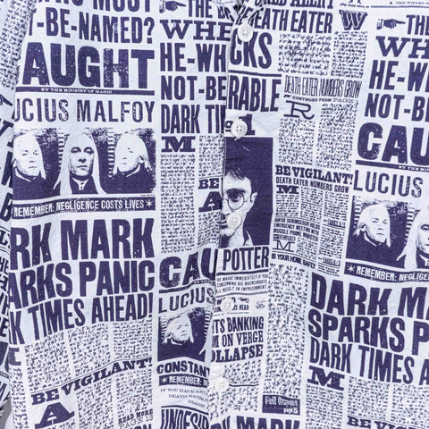 Pottery Barn Harry Potter Daily Prophet Pajama Shirt Pants