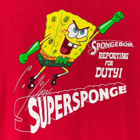 2003 Nickelodeon Spongebob Reporting For Duty Mermaid Man T-Shirt