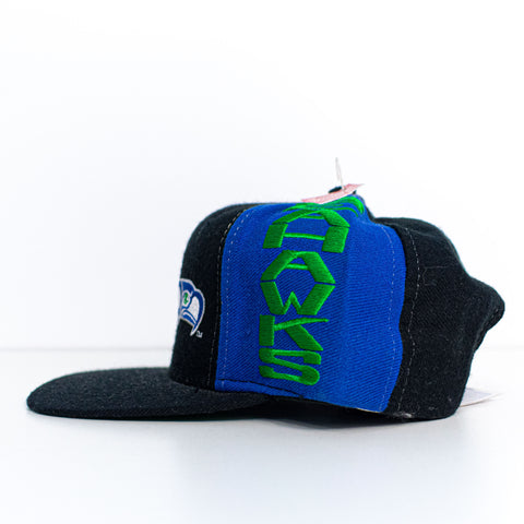AJD Seattle Seahawks Triple Logo Snapback Hat
