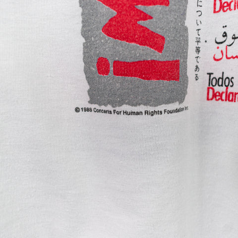 1988 Reebok Human Rights Now World Tour T-Shirt