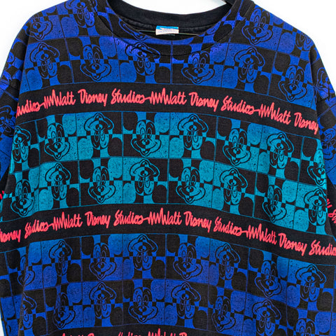 Disney Character Fashions Walt Disney Studios Mickey Mouse All Over Print T-Shirt