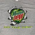 Y2K Mountain Dew Do The Dew Spell Out Exploding Can T-Shirt
