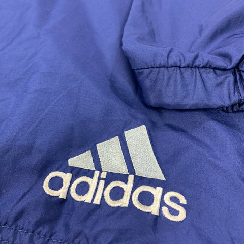 90s Adidas Three Stripe Logo Pull Over Anorak Windbreaker