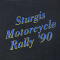 1990 Sturgis Motorcycle Rally Mount Rushmore Double Sided T-Shirt