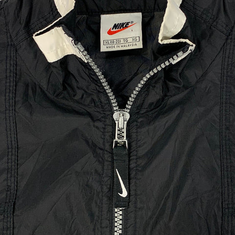 90s NIKE White Tag Back Spell Out Windbreaker