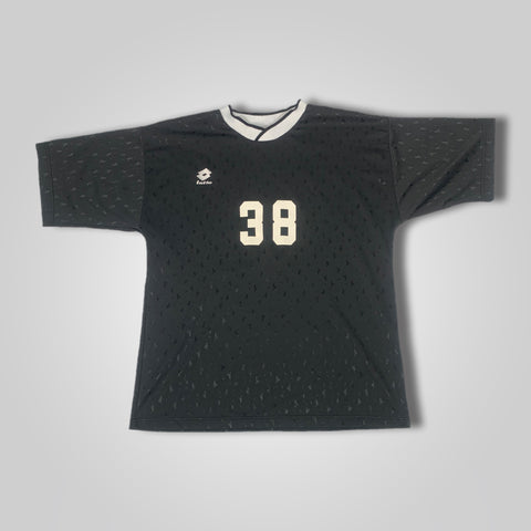 90s LOTTO Black Soccer Jersey