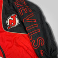 90s Pro Player New Jersey Devils Color Block Spell Out Windbreaker