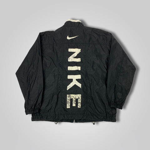 90s NIKE White Tag Back Spell Out Windbreaker
