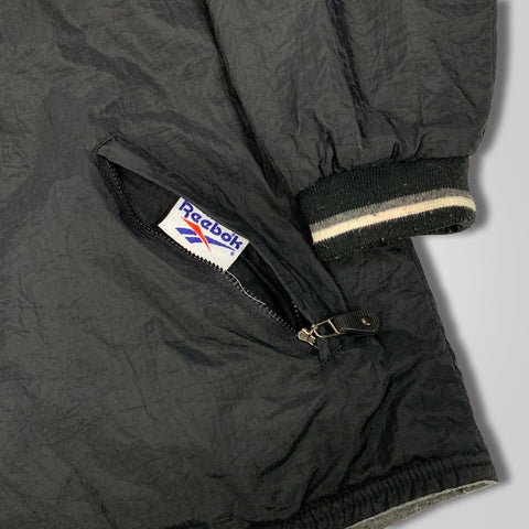 90s Reebok Reversible Spell Out Half Zip Jacket