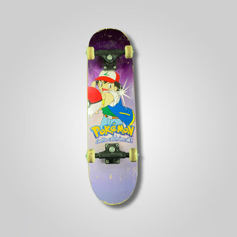 1998 Nintendo Pokemon Ash Ketchum Gotta Catch Em All Skateboard
