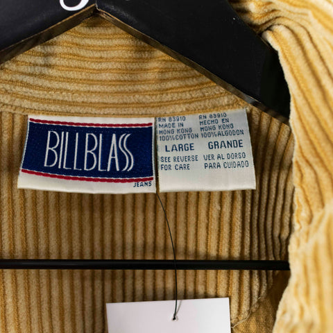 Bill Blass Jeans Corduroy Zip Up Over Shirt