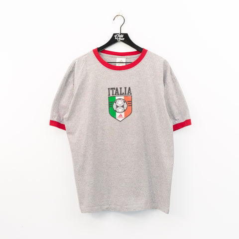 2006 Adidas Italia Soccer Ringer T-Shirt