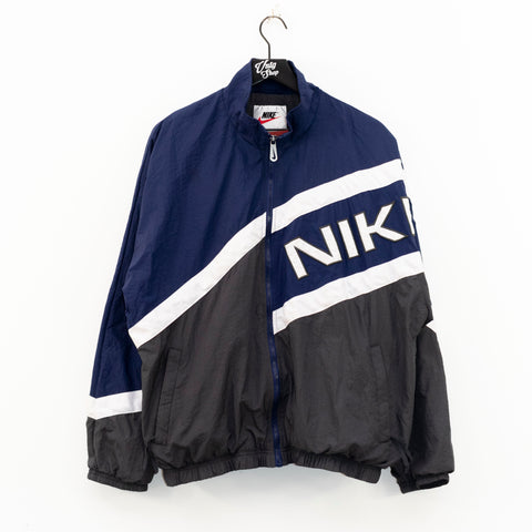 NIKE Spell Out Big Swoosh Lined Windbreaker Jacket
