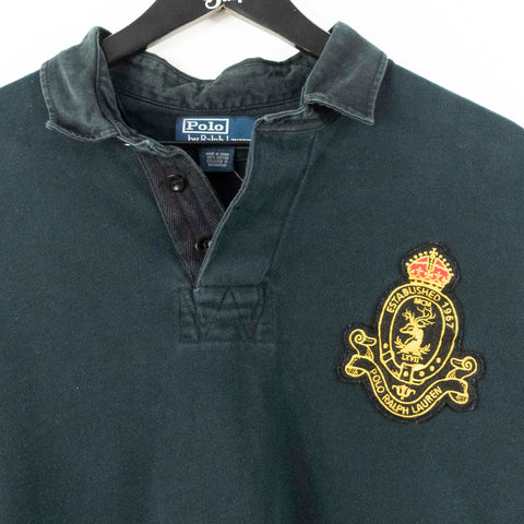 Polo Ralph Lauren Established 1967 Crest Long Sleeve Rugby Polo Shirt