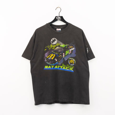 1995 Batman Forever McDonalds Racing Team Bill Elliott Bat Attack T-Shirt
