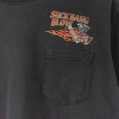 2002 Suck Bang Blow Biker Burnout Bar T-Shirt
