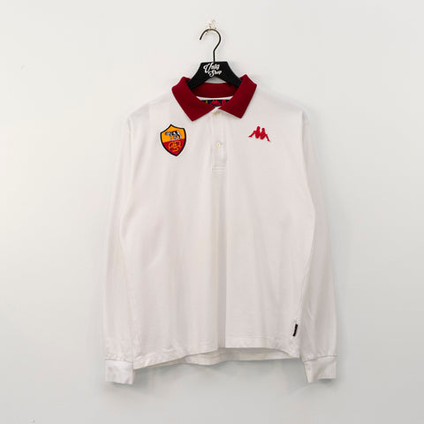Robe Di Kappa AS Roma Soccer Long Sleeve Polo Shirt