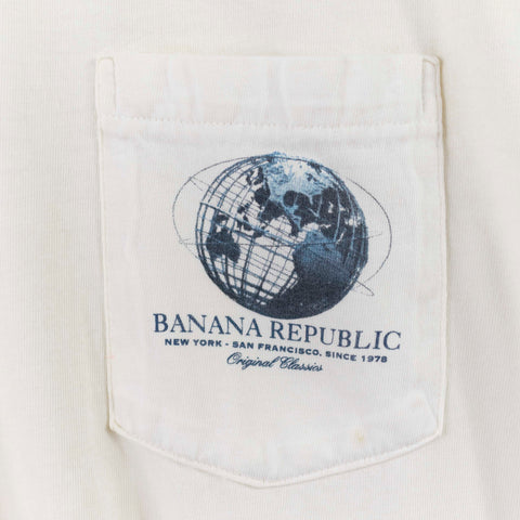 Banana Republic New York San Francisco Globe Pocket T-Shirt