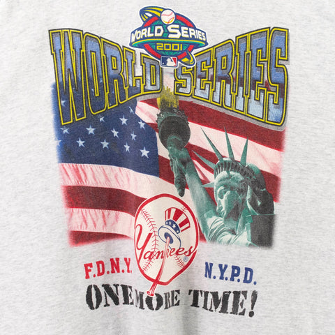 2001 World Series New York Yankees NYPD FDNY One More Time T-Shirt