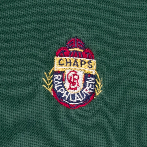 Chaps Ralph Lauren Crest Color Block Long Sleeve Polo Rugby Shirt