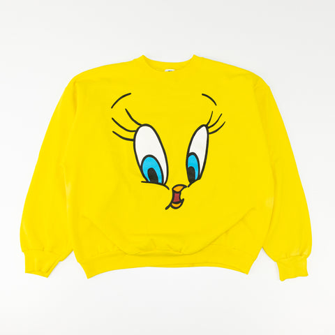 1996 Warner Bros Six Flags Tweety Big Face Sweatshirt