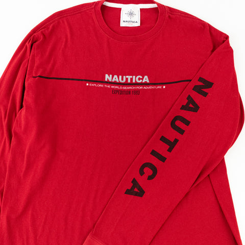 Nautica Expedition Explore The World  Long Sleeve T-Shirt