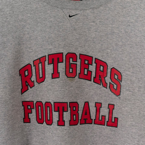 NIKE Center Swoosh Rutgers Football Sweatshirt