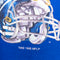 1995 Salem Sportswear New York Giants Helmet Script Spell Out Sweatshirt