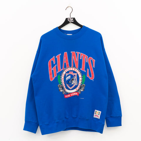 Nutmeg Mills NFL New York Giants Crest Big Print Sweatshirt