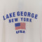 Lake George New York Mock Neck Thrashed T-Shirt