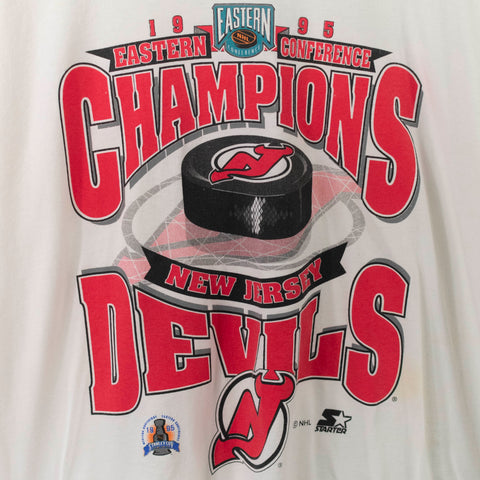 1995 Starter New Jersey Devils Eastern Conference Champions T-Shirt