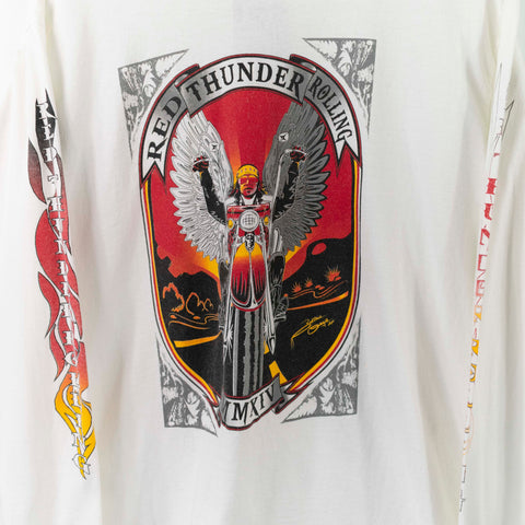 2004 Red Thunder Rolling Motorcycle Biker Longsleeve T-Shirt