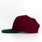 Maroon Green Blank Snap Back Hat