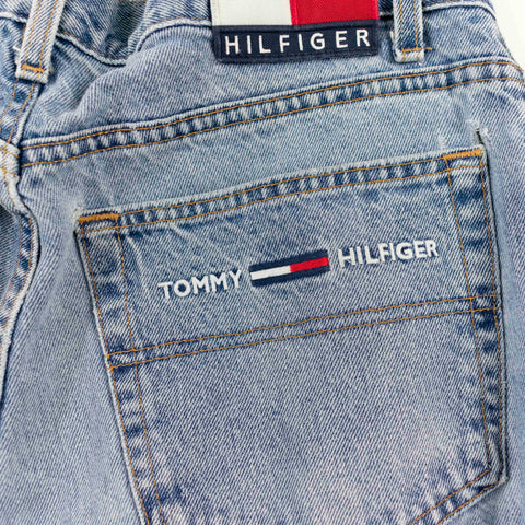 1998 Tommy Hilfiger Flag Spell Out Freedom Thrashed Jeans