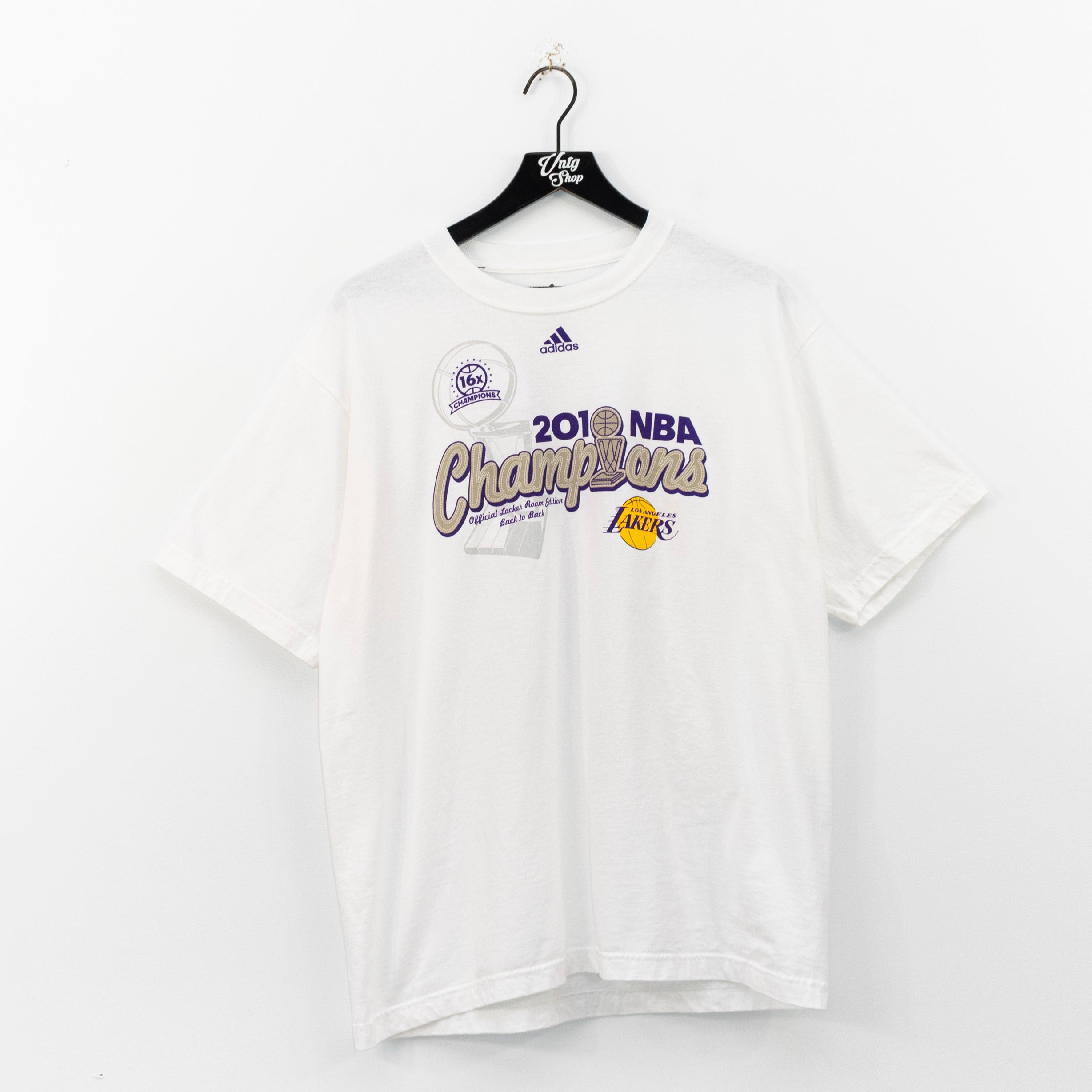 2010 Adidas Los Angeles Lakers NBA Champions Back to Back T-Shirt