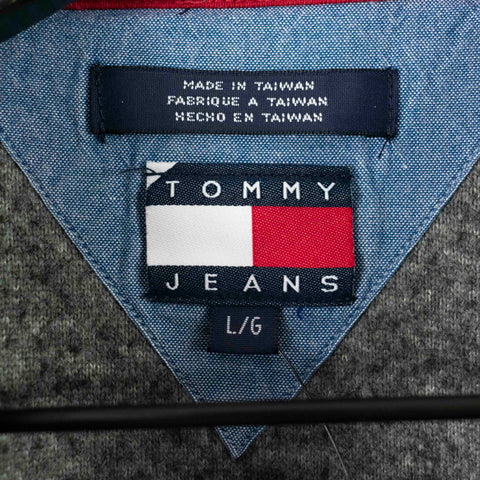 2003 Tommy Hilfiger Spell Out Deep Pile Fleece Ringer Sweatshirt
