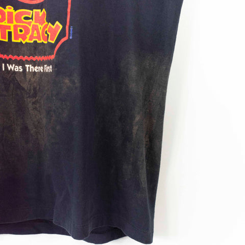 Disney Dick Tracy Admit One I Was Ther First Movie Promo Thrashed T-Shirt