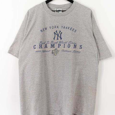 1999 LEE Sport New York Yankees Back To Back World Series Champions T-Shirt