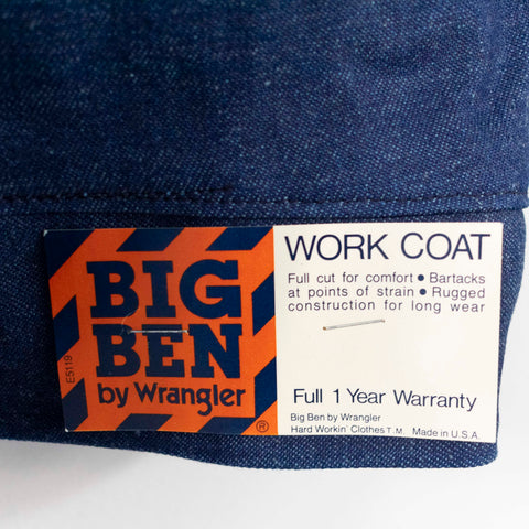 Wrangler Big Ben Denim Work Coat Jacket