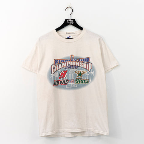 2000 Logo Athletic Stanley Cup Championship Devils Stars T-Shirt