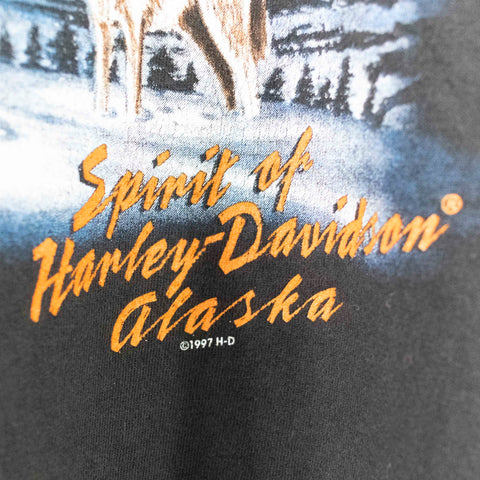 2002 Spirit of Harley Davidson Alaska Wolf T-Shirt