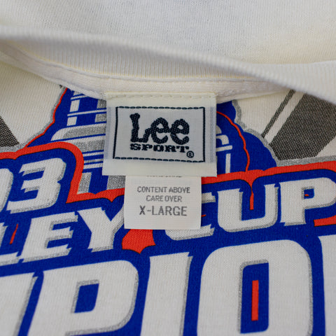 2003 Lee Sport NJ Devils Stanley Cup Champions Locker Room Edition T-Shirt