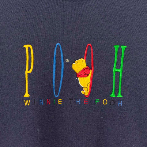 Disney Winnie The Pooh Multicolor Spell Out Sweatshirt