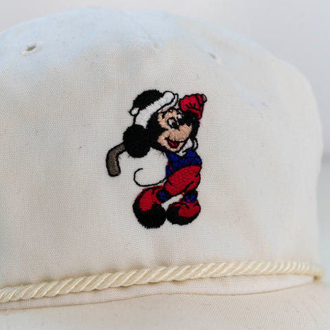 Walt Disney Texace Mickey Mouse Golf Rope Strap Back Hat