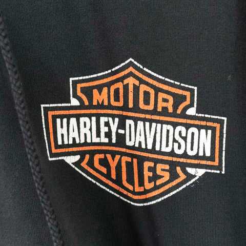 Harley Davidson Thrashed Zip Up Hoodie Sweatshirt