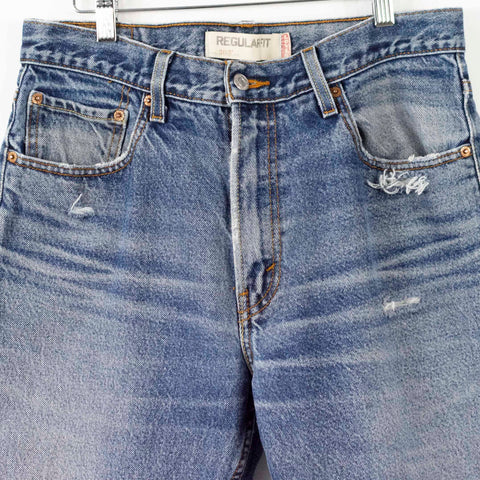 Levi's 505 Thrashed Denim Jeans