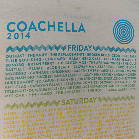 2014 Coachella Festival Band T-Shirt