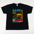 DARE All Over Print Spell Out T-Shirt